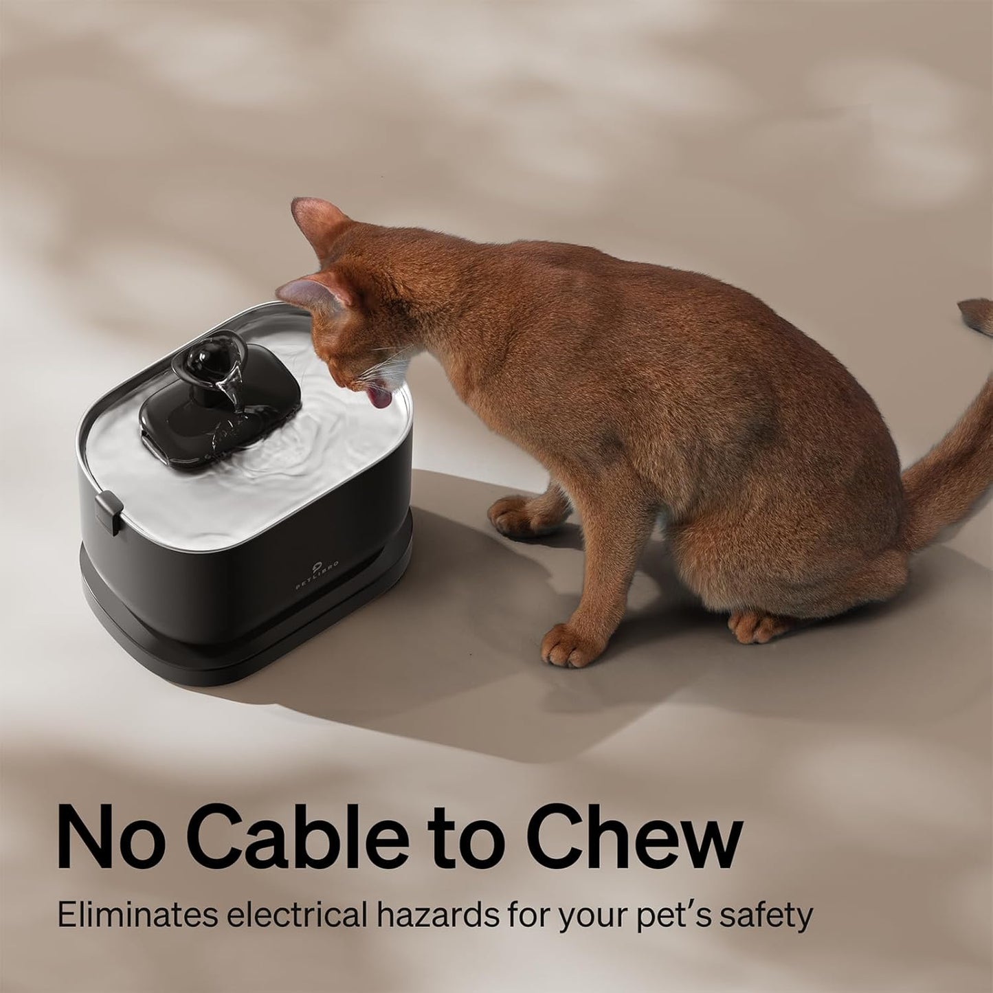 Wireless Cat Water Fountain Bundle – Battery Operated Pet Water Dispenser + 8 Replacement Filters for Dockstream