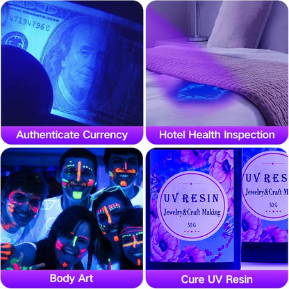 UV Blacklight Flashlight – 51 LED Pet Urine & Stain Detector for Dogs & Cats, Bed Bugs, Scorpions, and Resin Curing