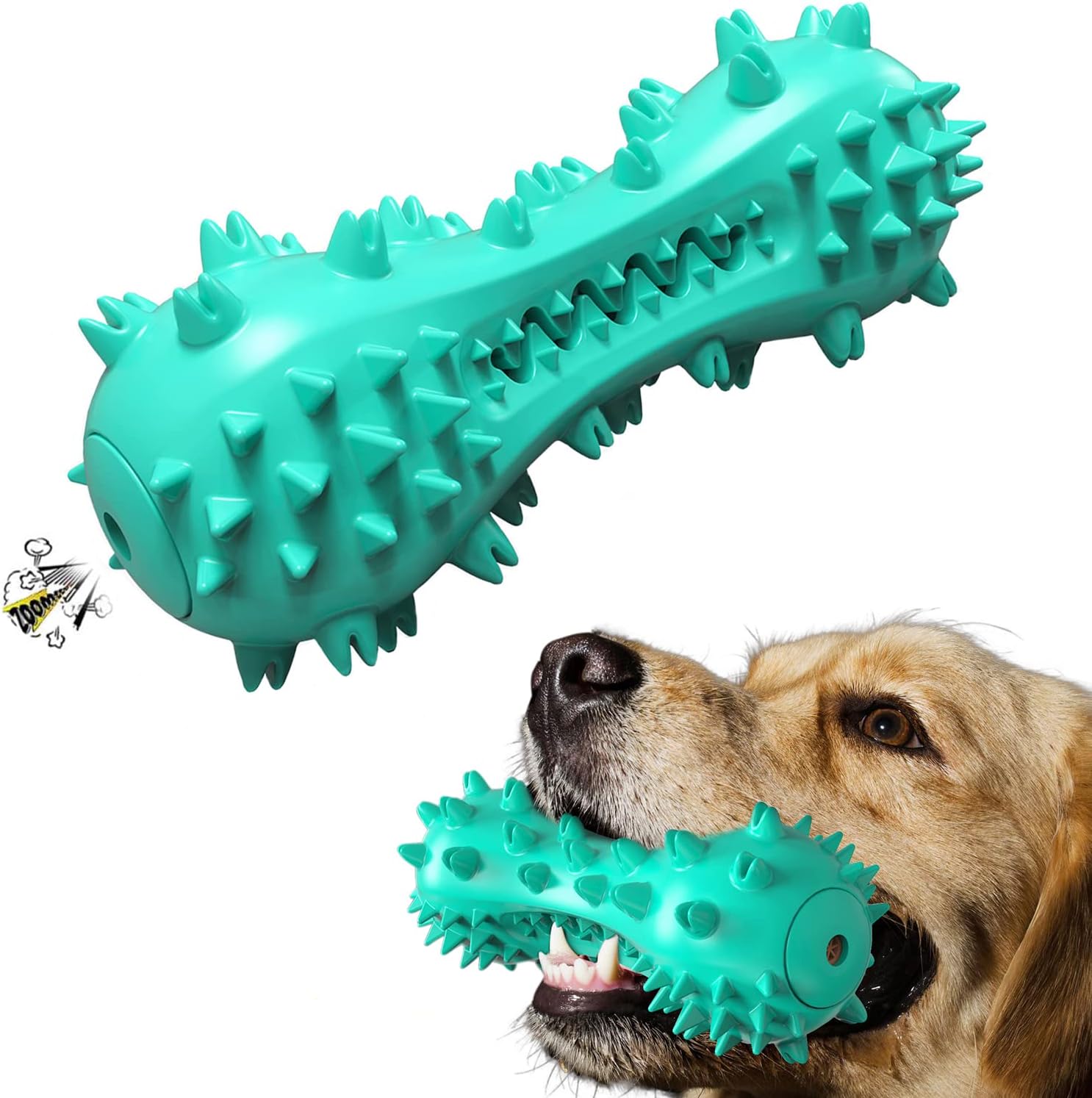 Squeaky Puppy Teething Chew Toys / Dog Toys for Aggressive Chewers - Durable Toothbrush Toys