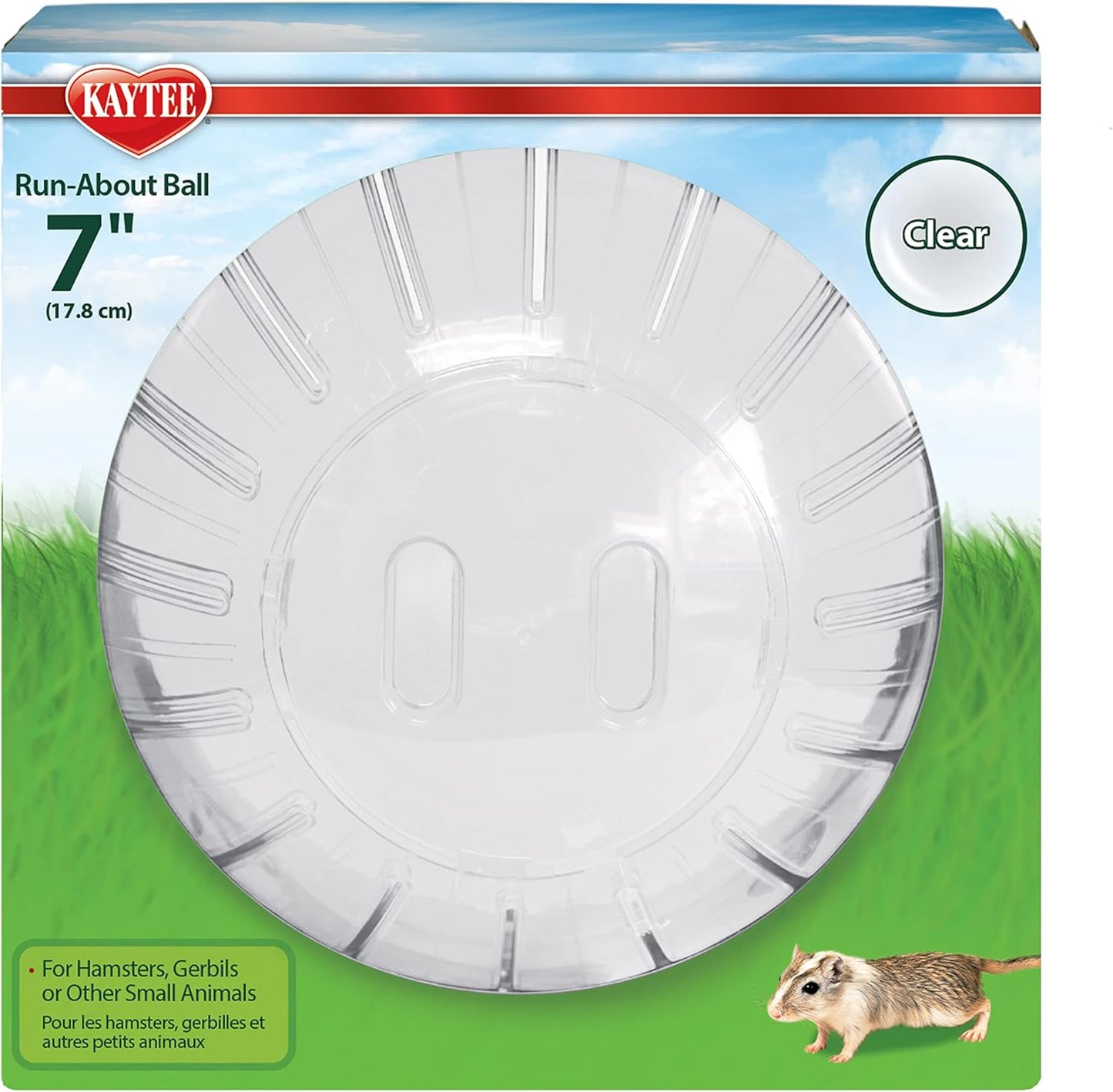 Clear Hamster Exercise Ball 7-Inch – Safe & Durable Running Ball for Hamsters, Gerbils & Small Pets