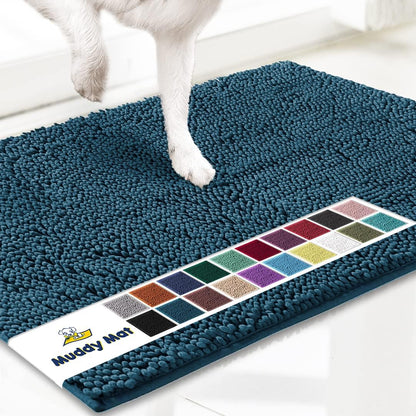 Super Absorbent Microfiber Dog Doormat – Quick-Dry Non-Slip Muddy Paw Mat for Dogs & Cats (Machine Washable)
