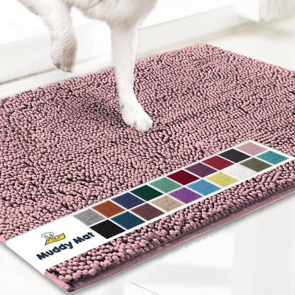 Super Absorbent Microfiber Dog Doormat – Quick-Dry Non-Slip Muddy Paw Mat for Dogs & Cats (Machine Washable)