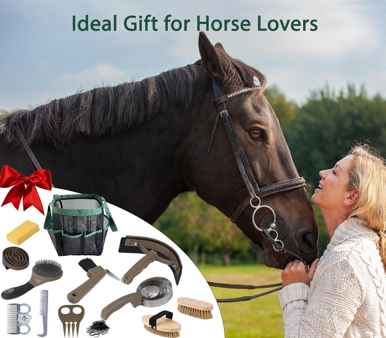 Horse Grooming Kit – Complete Organizer Set for Horses & Ponies, Beginner-Friendly