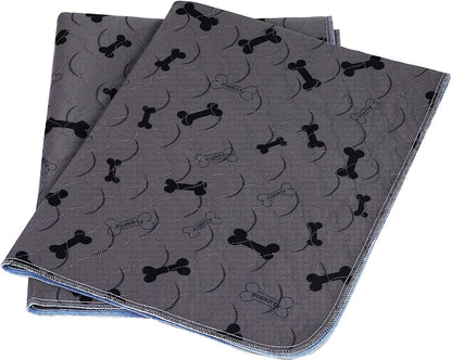 Washable Dog Pee Pads with Grooming Gloves – Non-Slip Reusable Puppy Mat