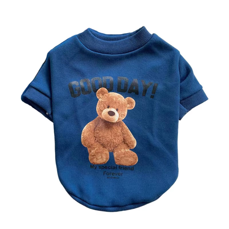 Cute Bear Pattern Dog & Cat Vest – Small to Medium Dogs