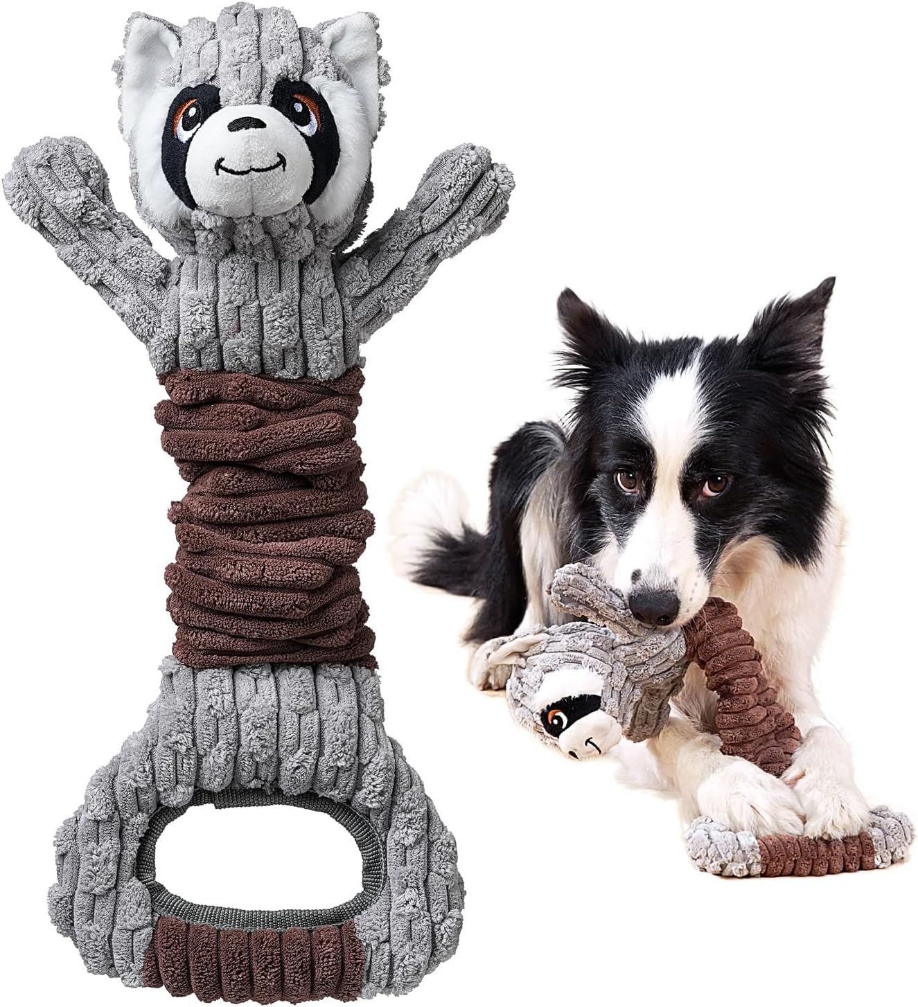 Interactive Squeaky Dog Toy - Stuffed Plush Puppy Toys 