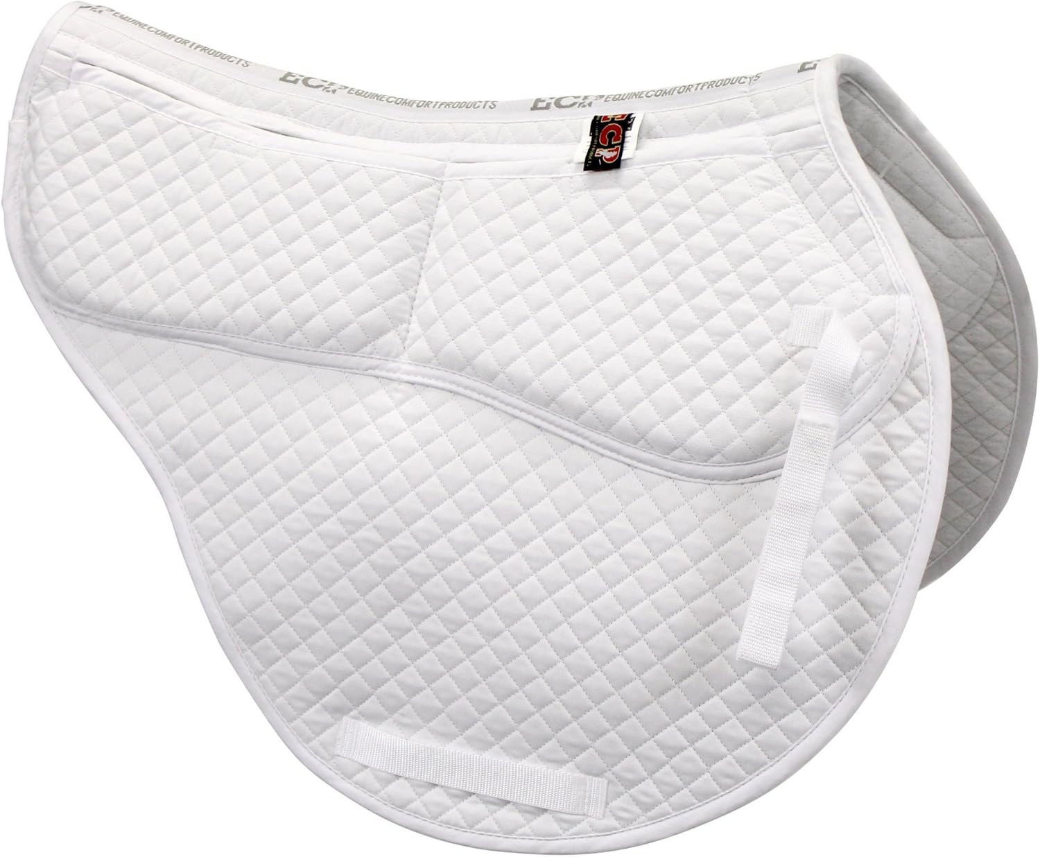 All-Purpose Contoured Correction Saddle Pad with Adjustable Memory Foam Inserts for Custom Support, Non-Slip, Shock Absorbing, 22” Spine, 19.5” Drop