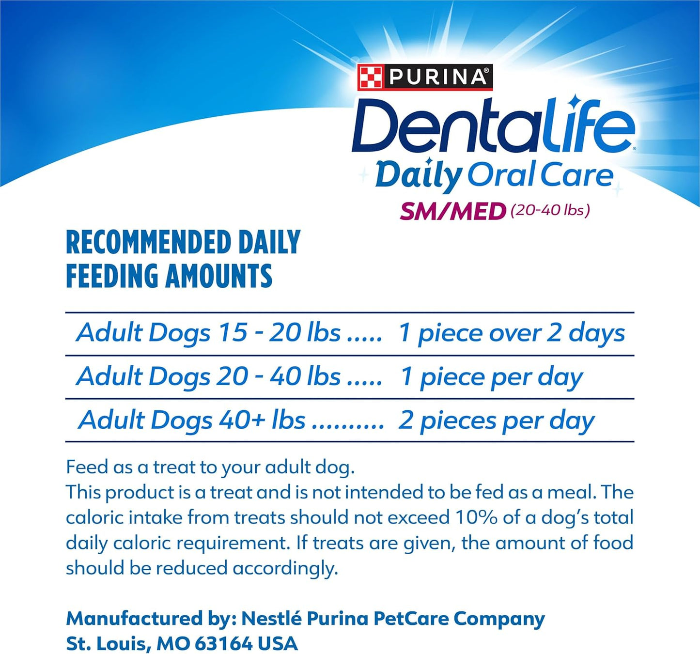 Oral Dental Care Dog Treats - Freshen Breath and Fight Tartar Daily