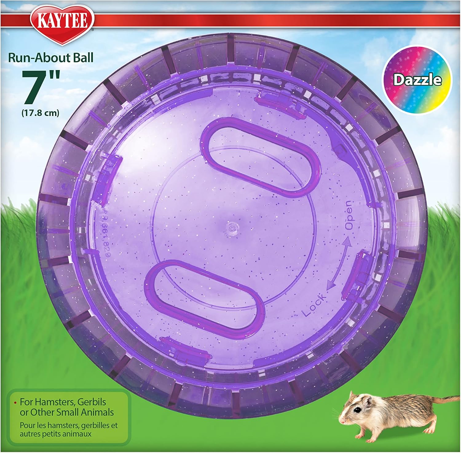 Clear Hamster Exercise Ball 7-Inch – Safe & Durable Running Ball for Hamsters, Gerbils & Small Pets