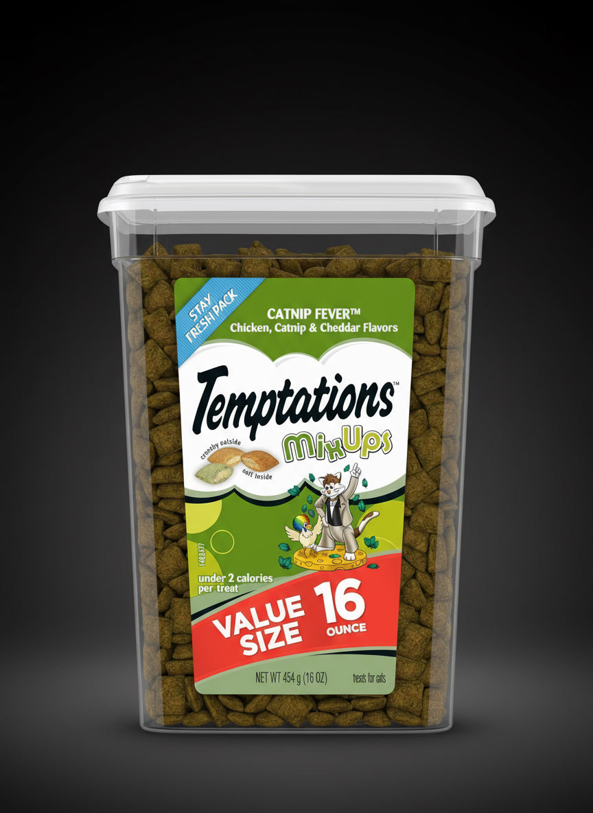 Mixups Catnip Fever Flavor Crunchy and Soft Cat Treats