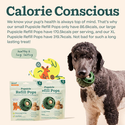 Pupsicle Dog Treats – Low-Mess Peanut Butter Frozen Snacks, Long-Lasting pops (Chicken, Beef, Birthday surprise)