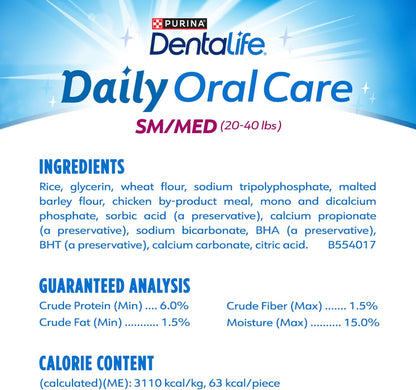 Oral Dental Care Dog Treats - Freshen Breath and Fight Tartar Daily