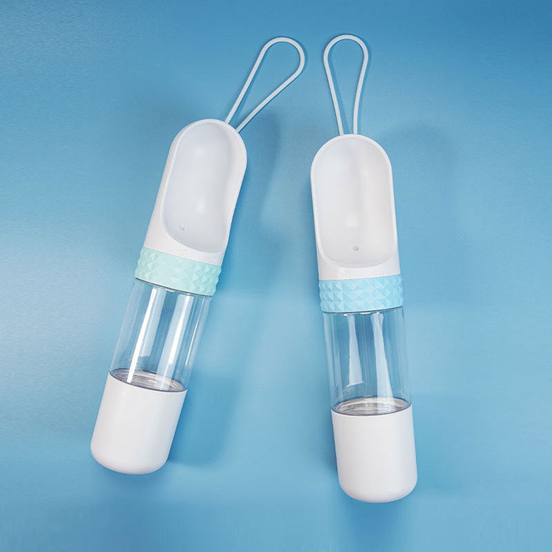Portable Pet Water Bottle with Travel Bowl – Outdoor Pet Drinking Dispenser