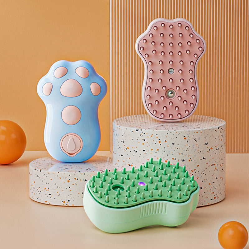 Electric Pet Spray Comb – Anti-Tangle Grooming Brush with Mist for pets