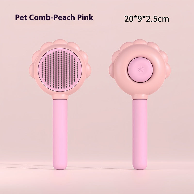 2-in-1 Self-Cleaning  Brush – Grooming Hair Remover & Spray Comb for Pets 