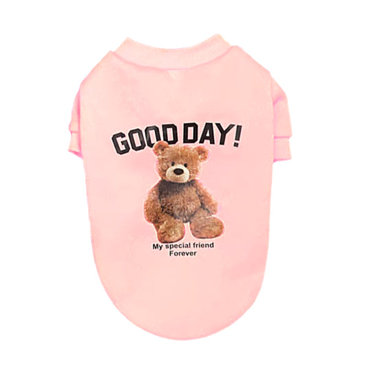 Cute Bear Pattern Dog & Cat Vest – Small to Medium Dogs