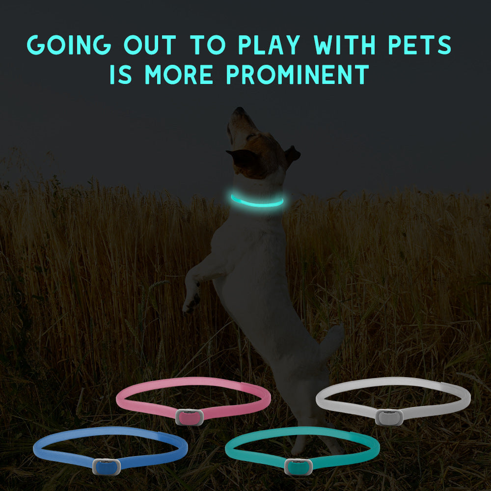 Luminous Insect-Repellent Dog Collar – Glow Safety & Bug Protection for Pets