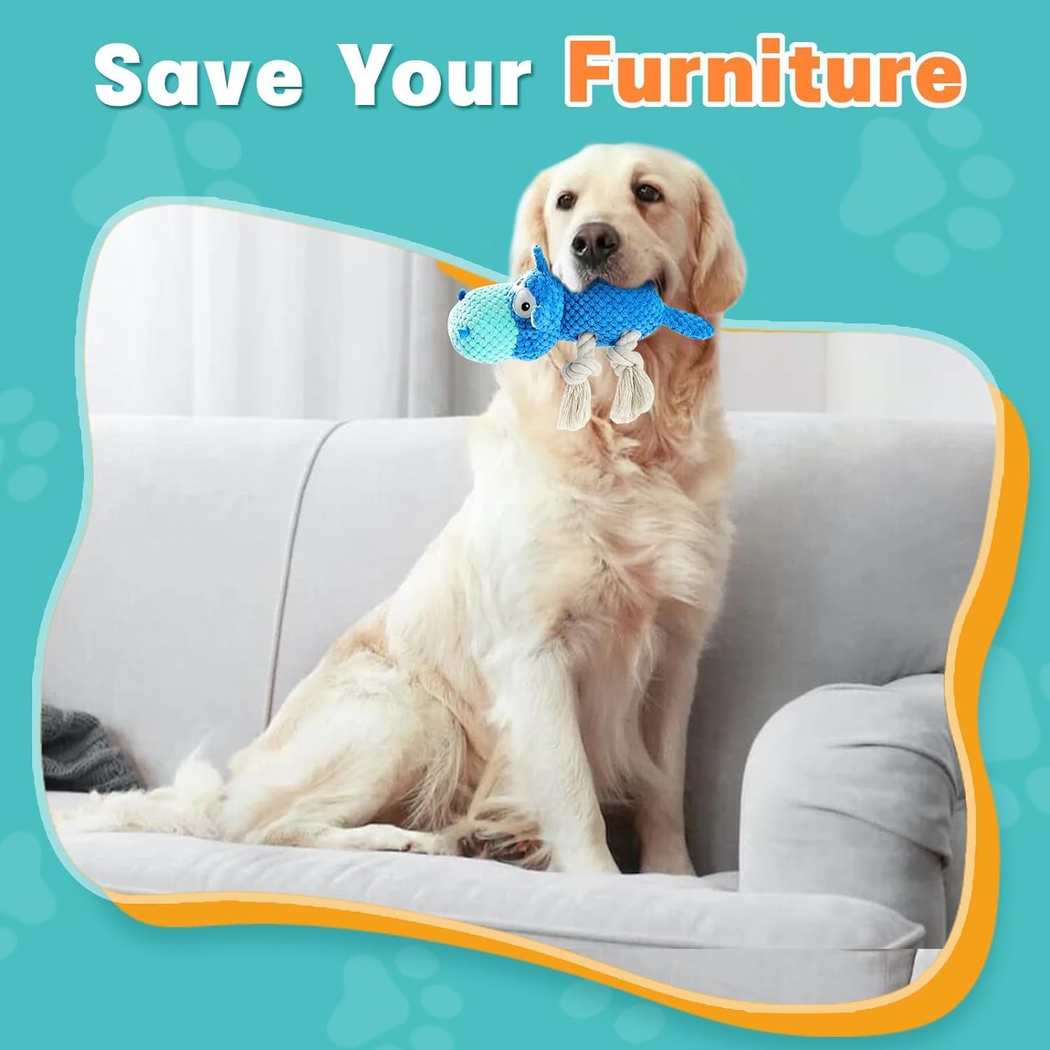 Durable Squeaky Toy for Aggressive Chewers – Busy Play Chew Toy