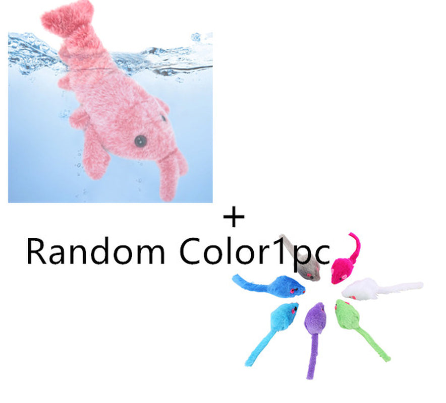 USB Rechargeable Flopping Lobster Toy – Interactive Jumping Plush for Active Indoor Pets