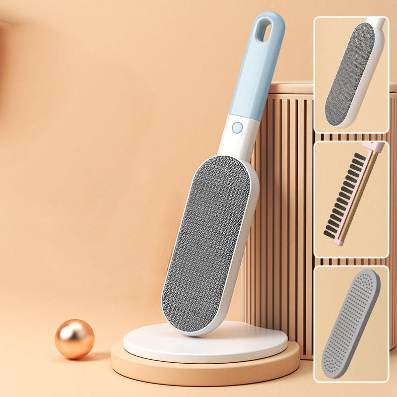 Double-Sided Pet Hair Remover Brush for Furniture, Clothes & Car