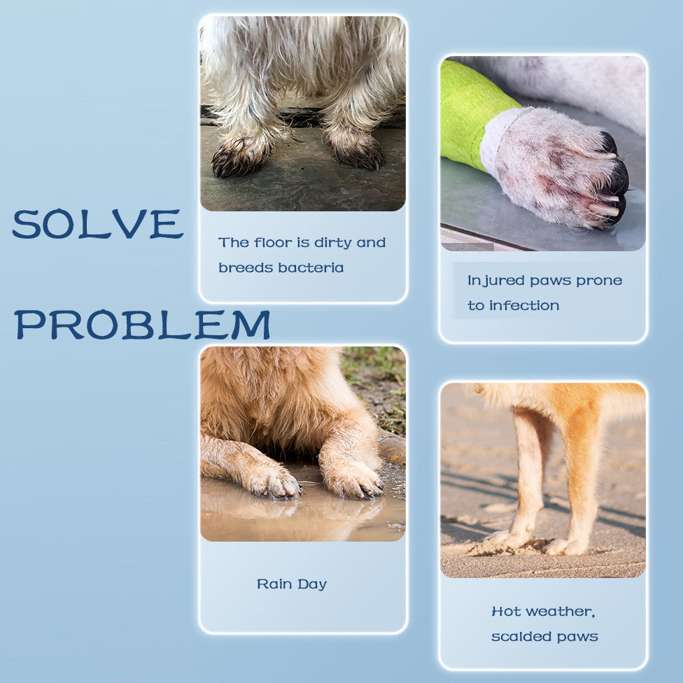 Waterproof Pet Rain Boots – Non-Slip Silicone Shoes for Dogs & Cats