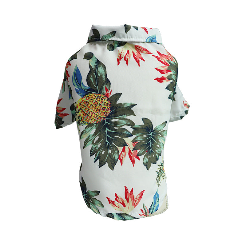 Summer Pet Shirt – Lightweight Breathable Hawaiian Print Outfit for Dogs & Cats
