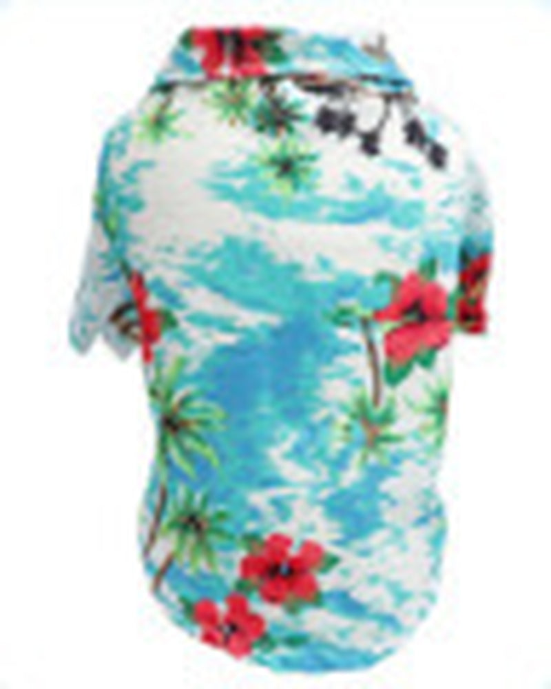 Summer Pet Shirt – Lightweight Breathable Hawaiian Print Outfit for Dogs & Cats