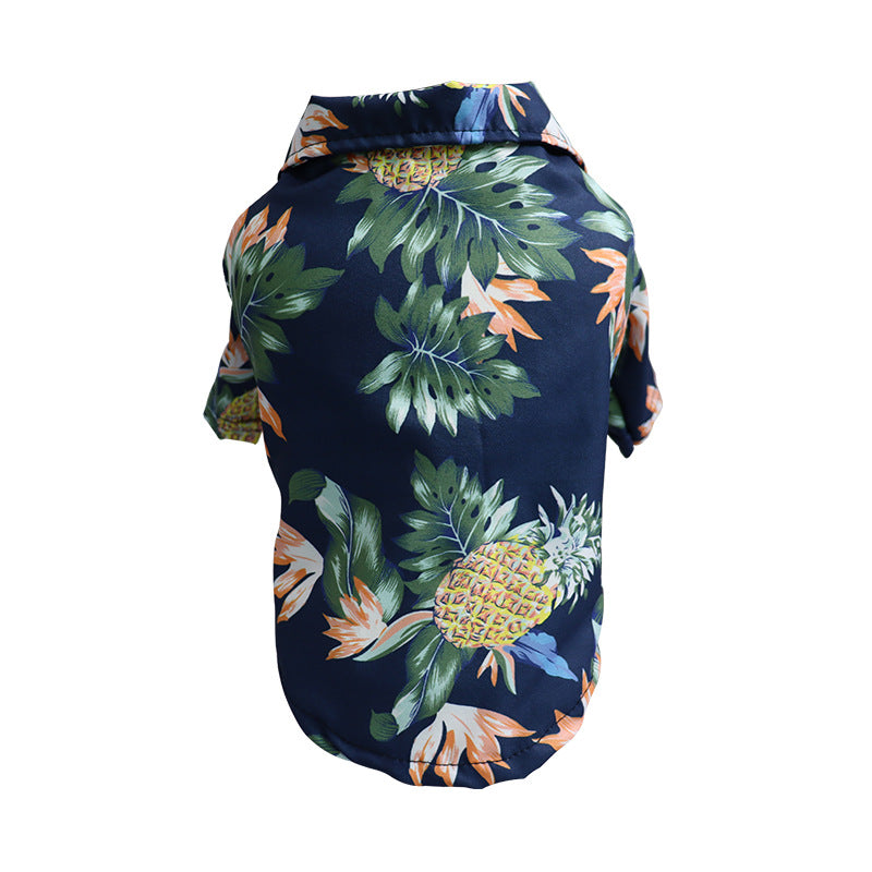 Summer Pet Shirt – Lightweight Breathable Hawaiian Print Outfit for Dogs & Cats