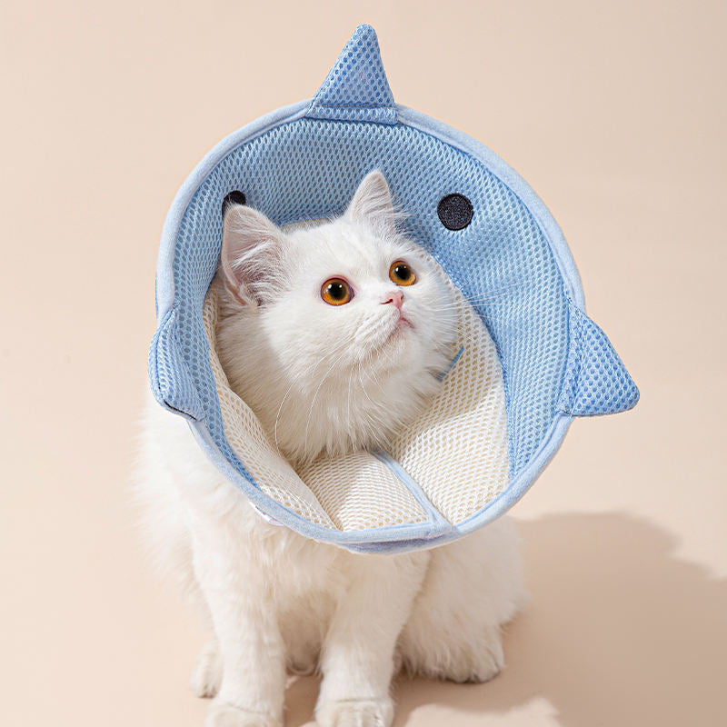 Soft Cat Recovery Collar – Comfortable Elizabethan Cone for Healing & Protection