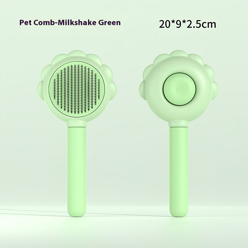 2-in-1 Self-Cleaning  Brush – Grooming Hair Remover & Spray Comb for Pets 