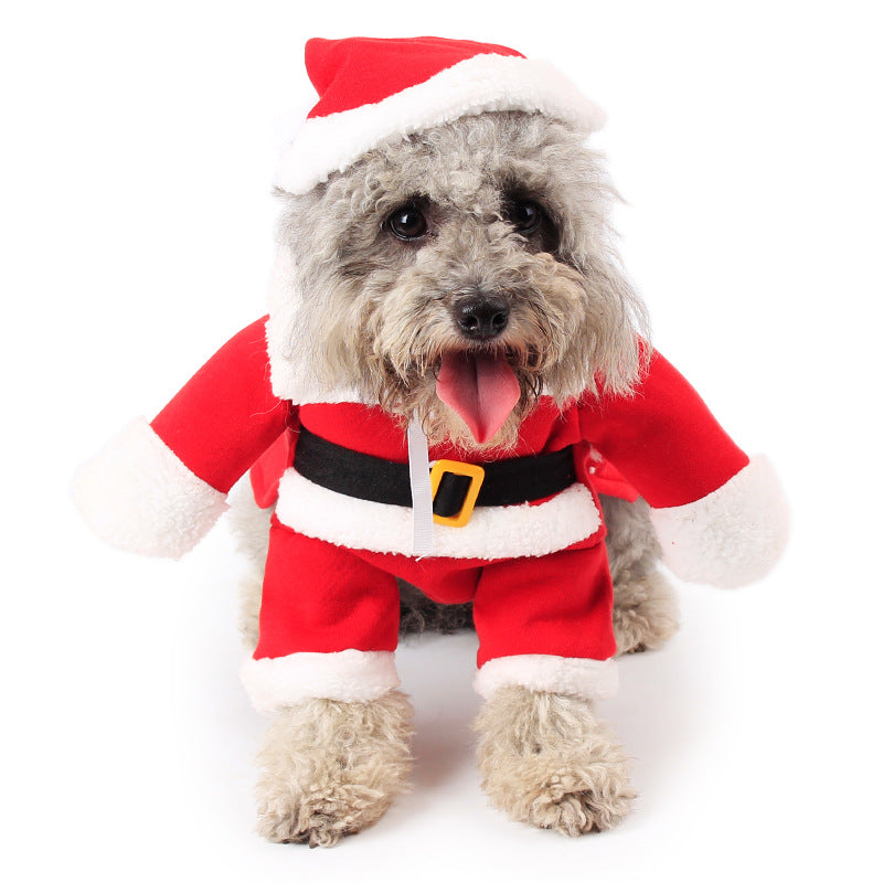Pet Christmas Standing Costume – Funny Holiday Outfit for pets